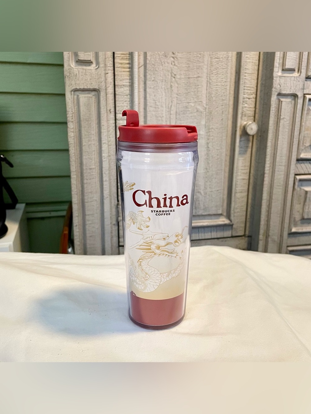 Starbucks China Red Dragon - Collectors Series - 2004 - 12 oz. Travel Tumbler